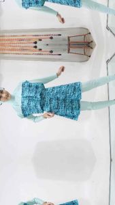 Damla Sport Muslimah Swimwear Grid Tosca - Baju Renang Wanita Hijab Syari Remaja