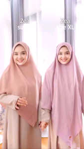 Arafa Hijab - Zea Khimar | Khimar Syari Non Pad | Kerudung Non Pad Bahan Flowly Linen Premium
