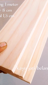 kayu papan kayu palet jati Belanda panjang 100 cm lebar 8 cm tebal 15 cm per 1 pcs