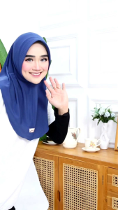 (COD) Bergo Yoga M // Hijab Daily Bergo Ped Stella Premium Kerudung Sport Tebal Adem