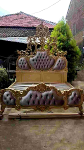Dipan Ranjang Kayu Jati Jepara & Tempat Tidur Sultan