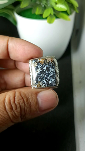 Cincin Batu Garut Motif Batik Antik Unik Klasik Natural Real Picture