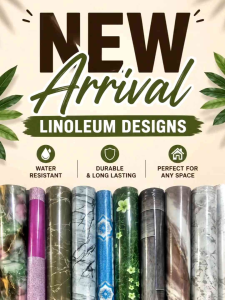 Linoleum Renolyum Rubberized Marbles and Granite tiles Design For your Floor Sold per yard