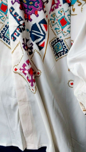 2287 Arnolda Hidden button Blouse Kemeja oversized Batik