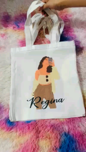 CUSTOMIZED AESTHETIC HIGH QUALITY KATSA TOTE BAG for woman messege po saamin ang name na ilalagay sa bag