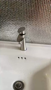 Vòi rửa mặt vòi lavabo 1 đường nước lạnh Lạnh 304 mờ