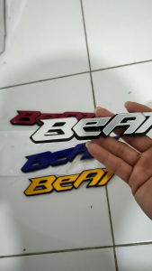 promo emblem beat timbul acrylik tebal timbul+double tape