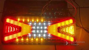 1 set lampu remstop lamp model transformer 12V/24V 33x13cm