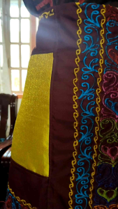 LANDAP MALONG HANDMADE EMBROIDERED SINGLE SIZE WORN FOR SPECIAL OCCASIONS
