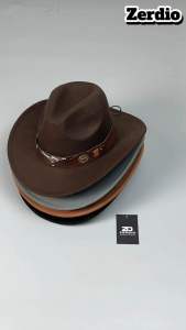 Mũ Cao Bồi Miền Tây Nón Cowboy Rộng Vành MP069 Cho Nam và Nữ