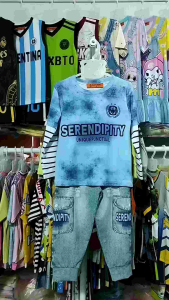 12-45kg A542 Đồ bộ dài tay bé trai thun lạnh in 3D họa tiết thể thao đường phố ngầu đẹp bộ thể thao bóng đá bé trai