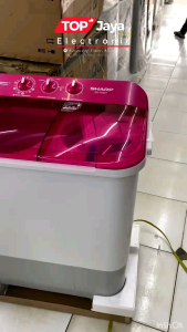 MESIN CUCI SHARP 7KG 2 TABUNG/SHARP MESIN CUCI 7 KG BARU BERGARANSI RESMI