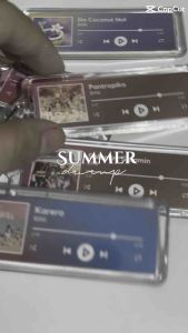 Unofficial Fanmade Bini Inspired Spotify Scannable Code! Keychain Blooms Merch