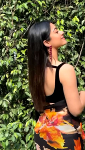 [PRE-ORDER]RASHMIKA Black Exclusive Georgette With Digital Print Saree