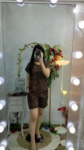 baju stelan wanita leo pard hotpan viral terbaru promo gratis ongkir