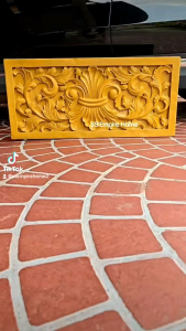 Wall Slate WS08 Fiberglass 38x83x3 Realistic 3D Garden Home Leaves Art Craft Carving Dinding Hanging Frame Gantung