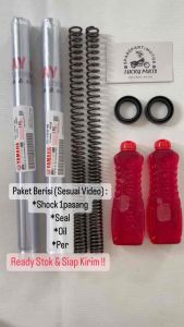 Paket As Shockbreaker Depan + Per Shock Buat Motor Yamaha Mio Lama Old Mio Karbu Mio Smile Mio Sporty Fino Lama Nouvo Kode Part 5TL (Real Pict)