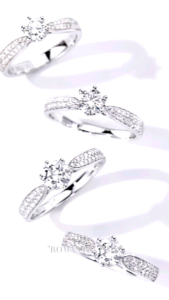 Celinewey Jewelry Luxurious Belle AAA Zircon White Gold Plated Ring Adjustable For Her 353R