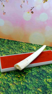 Cangklong Once pipa tulang sapi ukir leak Bali B203