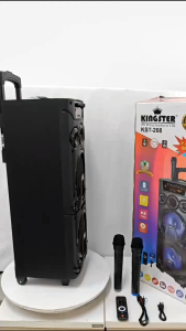 BLUETOOTH SPEAKER FREE USB WITH SONG 2 WIRELESS MIC 29INCHES KARAOKE