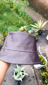 Topi Bucket Model Polos Topi Buket Pria Wanita Topi SKA Kulit Asli