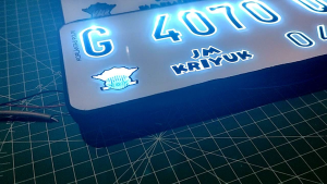 PLAT NOMOR MOTOR / AKRILIK/MIKA LED / ANTI AIR & DEBU / PLAT SEPEDA MOTOR / PLAT VARIASI /