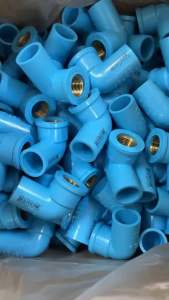 ข้องอ90 เกลียวในทองเหลือง-หนา ฟ้า 1/2” 3/4” 1”