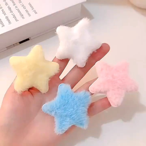 Jepit Rambut Bintang Korea Jepitan Rambut Star Bulu Lembut Aksesoris Anak Dan Dewasa Fashion Wanita