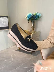 JOANNE Closed Toe Wedges Shoes Wanita #JN217