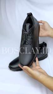 SEPATU FORMAL HITAM KULIT BERTALI BOSCLAY FORMAL SHOES LOCAL BRAND