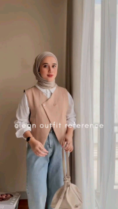 Blazer Korea & Vest Rompi Wanita: Outfit Kerja Terbaru