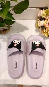 Dép hoạt hình Kuromi - Sanrio đế bằng cực xinh