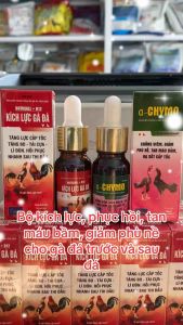 Combo phục hồi kích lực gà đá trước và sau thi đấu gồm lọ kích lực gà đá+ chymosin