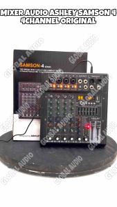 Mixer Ashley Samson 4 Original 4 Channel Bluetooth - Soundcard samson4 Mixing 4 Bagus Murah ( Bisa COD )