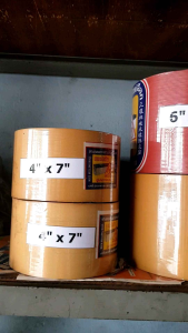 ยางกะเทาะข้าวเปลือก ยางกลม ยางขัดข้าว ขนาด 6" × 9" ขนาด 8" × 9" ตราสามห่วง