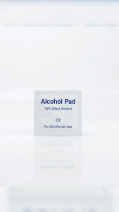 Alcohol Pads with 75% Ethyl Alcohol - 100 PCS
