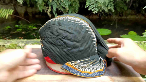 Blangkon Jogja Mataram Royal Quality Motif Kumiter Mas Nitik