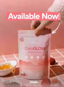 DAILY GLOW Powdered Drink Mix Skin Elasticity Support with Antioxidant LYCHEE FLAVOR 10 PACKS
