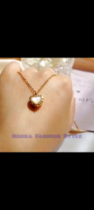 Kalung Keramik Love Titanium Anti Karat Lapis Emas 18k Awet Bisa di Pakai Bolak Balik