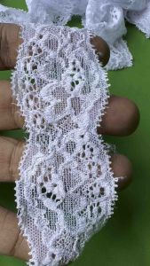 444WK | Lace White 4cm wide | 5 yards length approx. | Fabric lace by LasuerteApparel