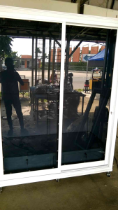 lemari baju aluminium 2 pintu
