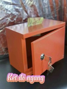 Két sắt Mini két sắt tiết kiệm tiền ống heo tiết kiệm két sắt ngang