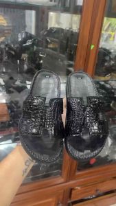 Dép quai ngang da bụng cá sấu đẳng cấp