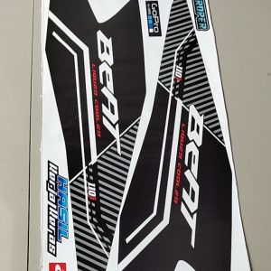 striping sticker Honda Beat New deluxe variasi warna hitam
