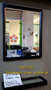 💥SY 30025 / 501 Aluminium / Stainess Steel lBathroom Basin Cabinet With Mirror & Shelf / Basin Kabinet Bercermin