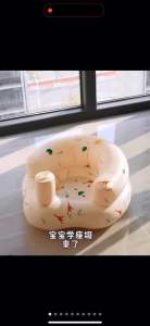 Baby Inflatable Chair Learning Sit Bath Sofa Shower Pump Feeding Seat Kerusi Bayi Duduk Makan Mandi