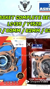 ASHUKA LC135 STD 57MM 60MM 62MM 63MM GASKET COMPLETE SET COPPER RACING TOP SET OVERHAUL UP LC135 Y15ZR TOP SET CPA