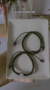 Gelang Spiderman Couple Rajut Versi Tali Hitam