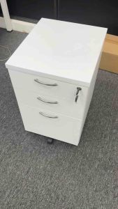Steel Mobile Pedestal 2D1F with Handle 2 Drawers 1 Filing FREE Pencil Tray Scratch resistant Surface Durable Wheels Many Colours Bed Side Cabinet Storage