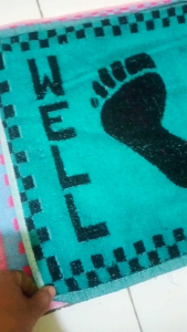 Keset Handuk Welcome Motif Kaki Teras & Kamar Mandi